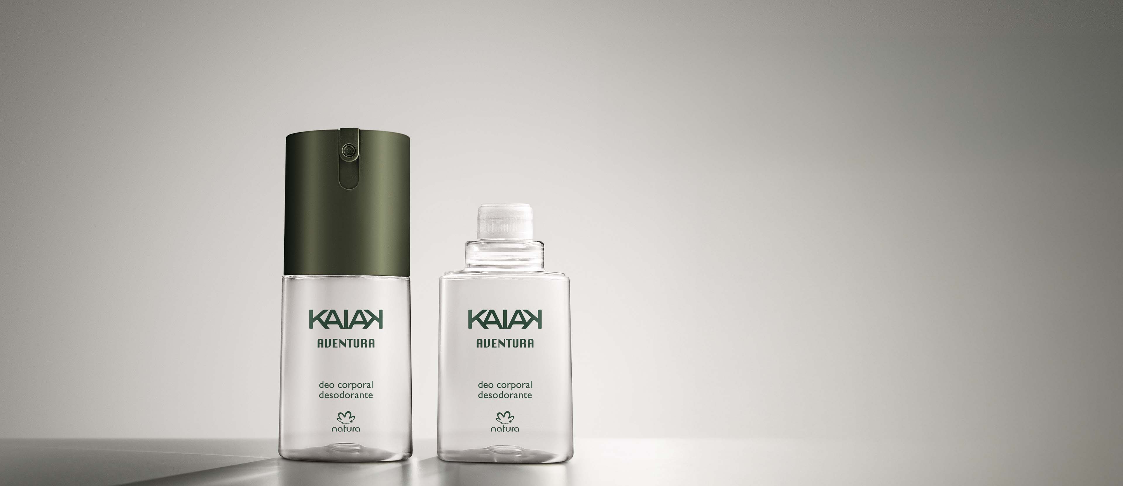 Kit Desodorante Corporal com Refil Kaiak Aventura Masculino (2 produtos)