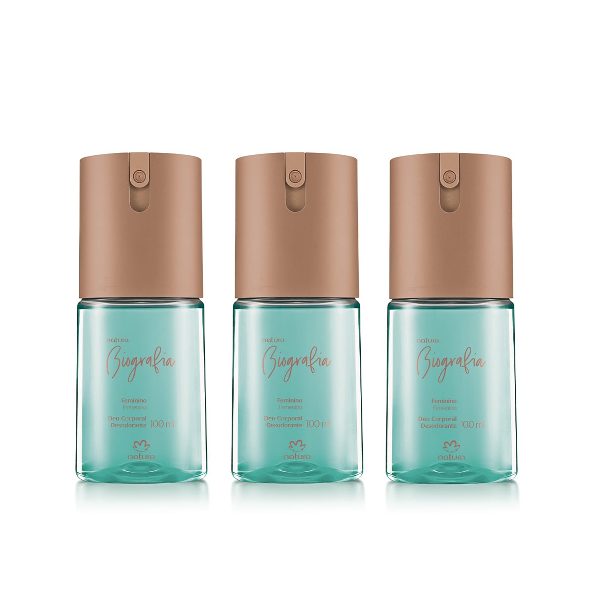 Kit Desodorante Corporal Feminino Natura Biografia (3 produtos)