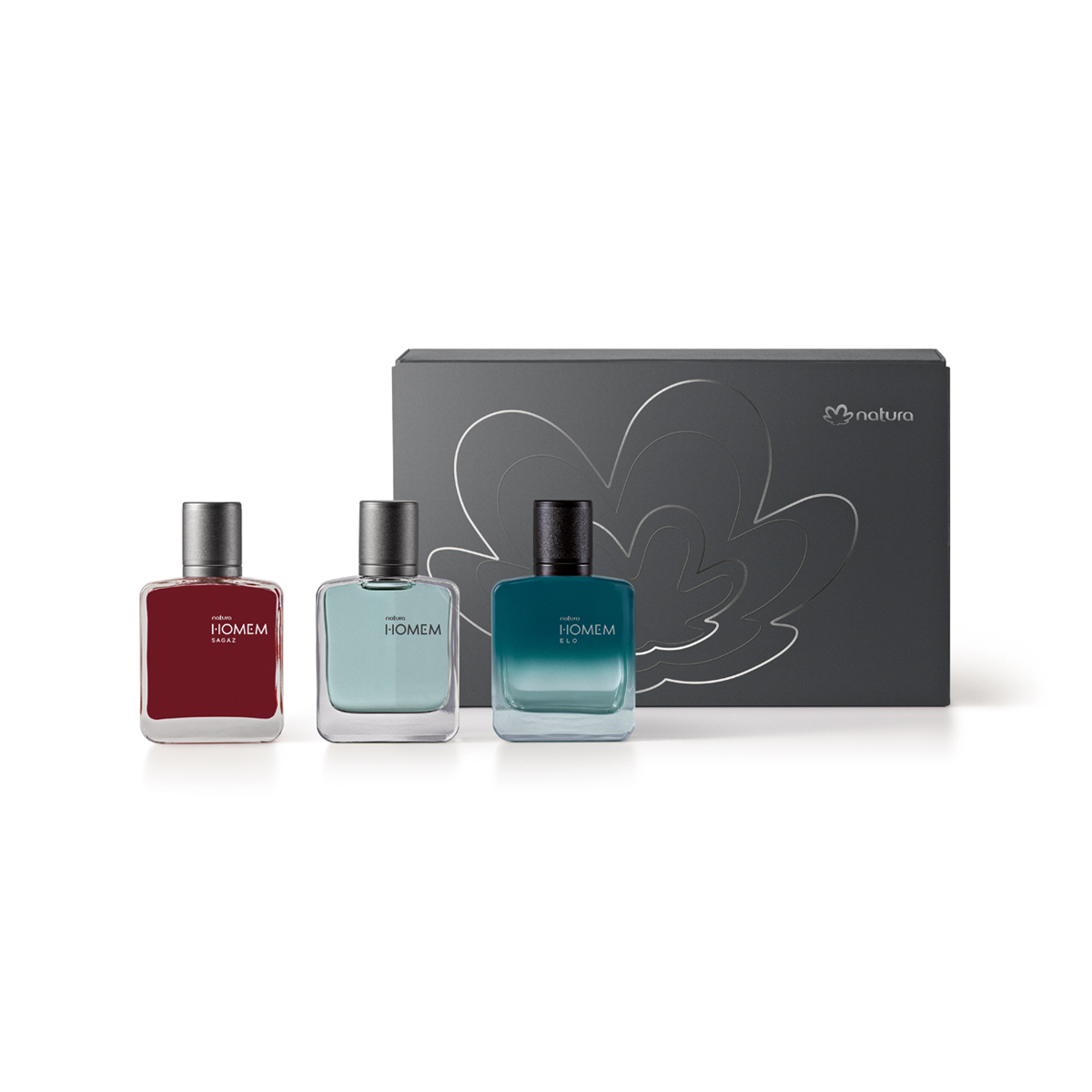 Coleção Especial Miniaturas de Natura Homem 3 un de 25 ml Coleção Especial Miniaturas de Natura Homem 3 un de 25 ml