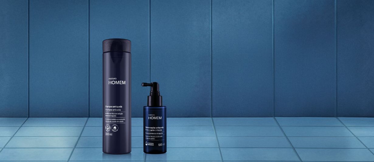 Kit Shampoo Antiqueda e Tônico Capilar Antiqueda Natura Homem (2 produtos)