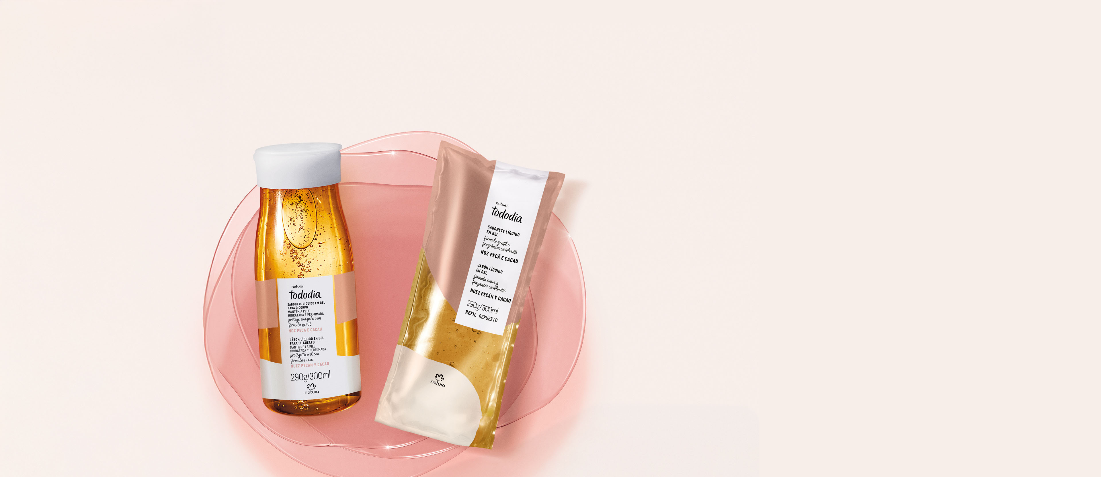 Kit Sabonete Líquido Tododia Noz Pecã e Cacau com Refil