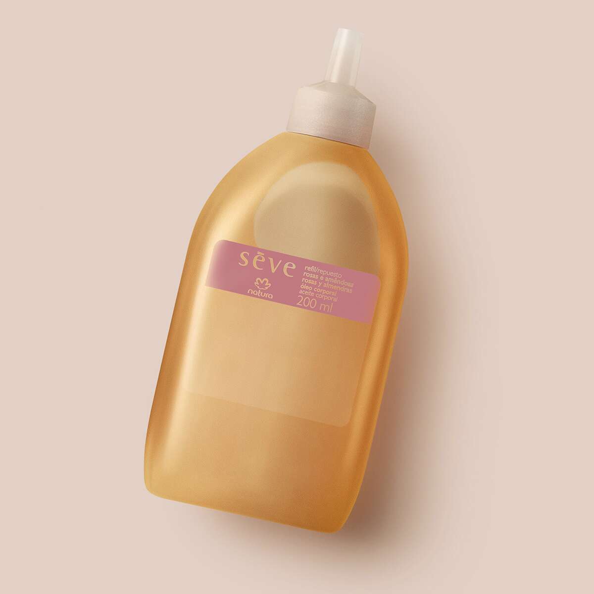 Refil Óleo Desodorante Corporal Sève Rosas e Amêndoas