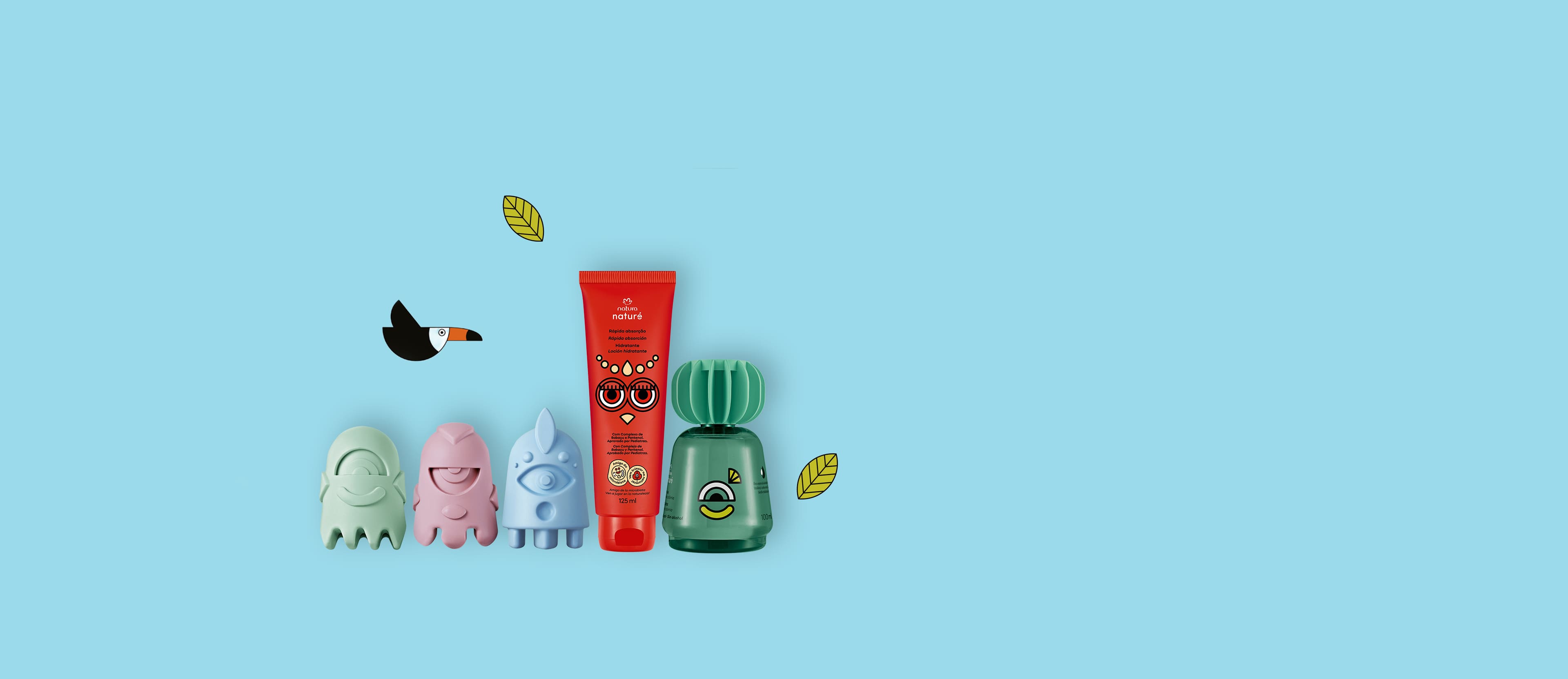 Kit Naturé Colônia Pula Pula, Sabonete em Barra e Hidratante (3 produtos)