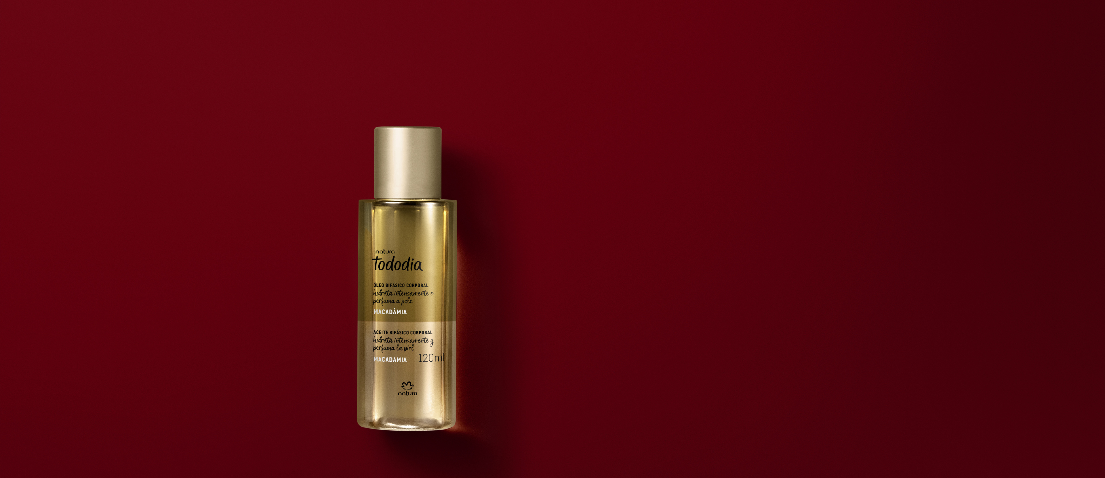 Óleo Bifásico Desodorante Hidratante Corporal Tododia Macadâmia