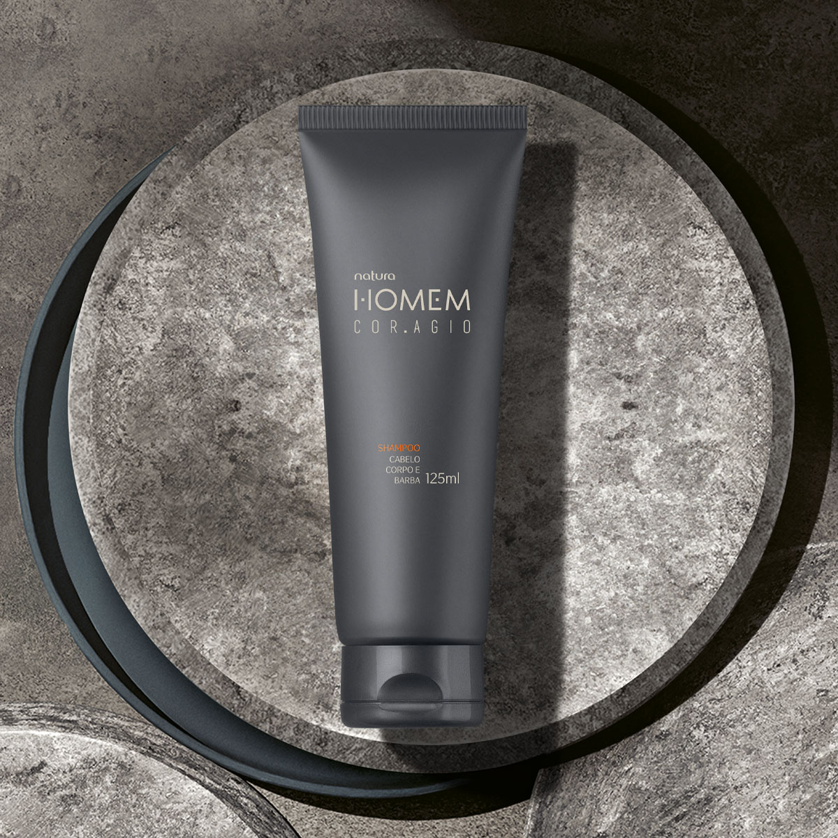 Shampoo Cabelo, Corpo e Barba Natura Homem Cor.agio