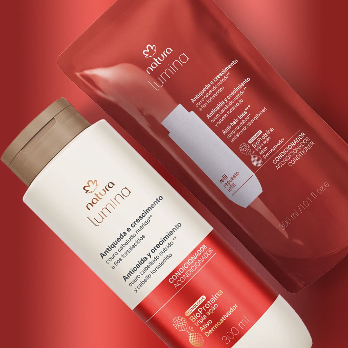 Kit Condicionador Antiqueda e Crescimento Lumina com Refil