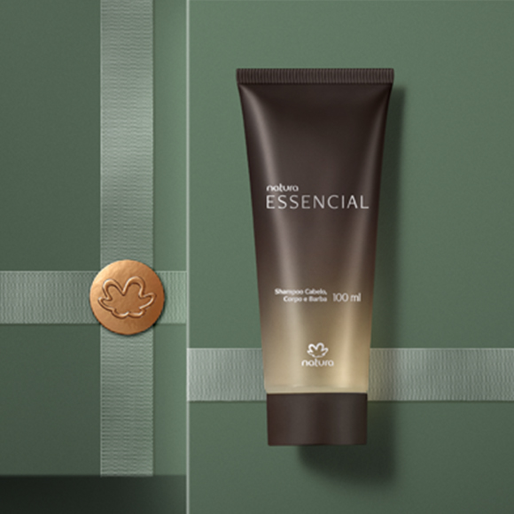 Shampoo Cabelo Corpo e Barba Essencial