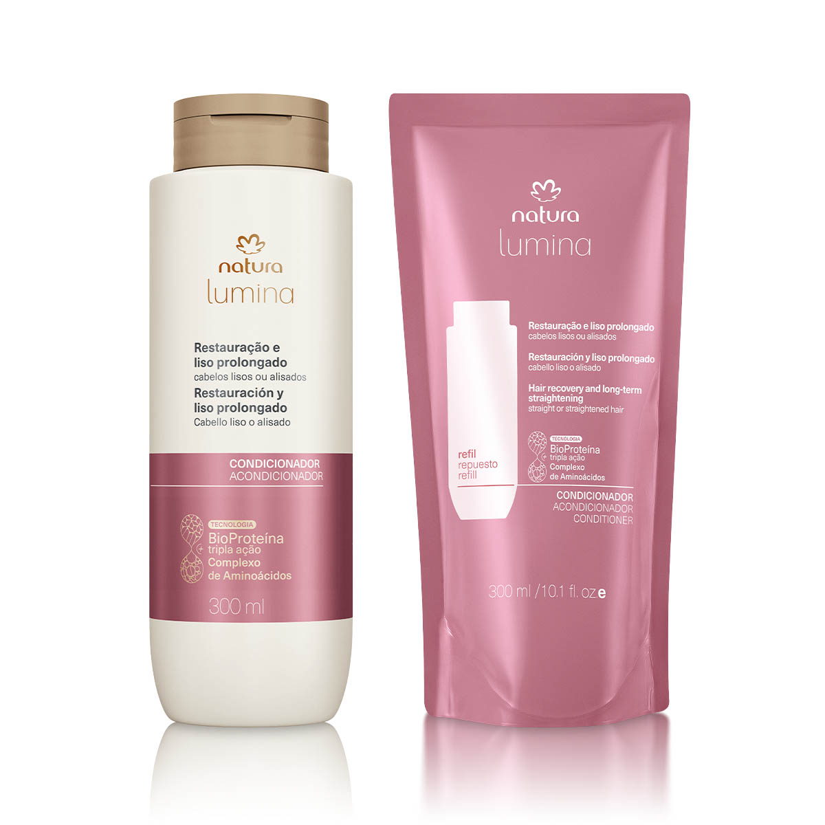 Kit Condicionador com Refil Lumina Restauração e Liso Prolongado