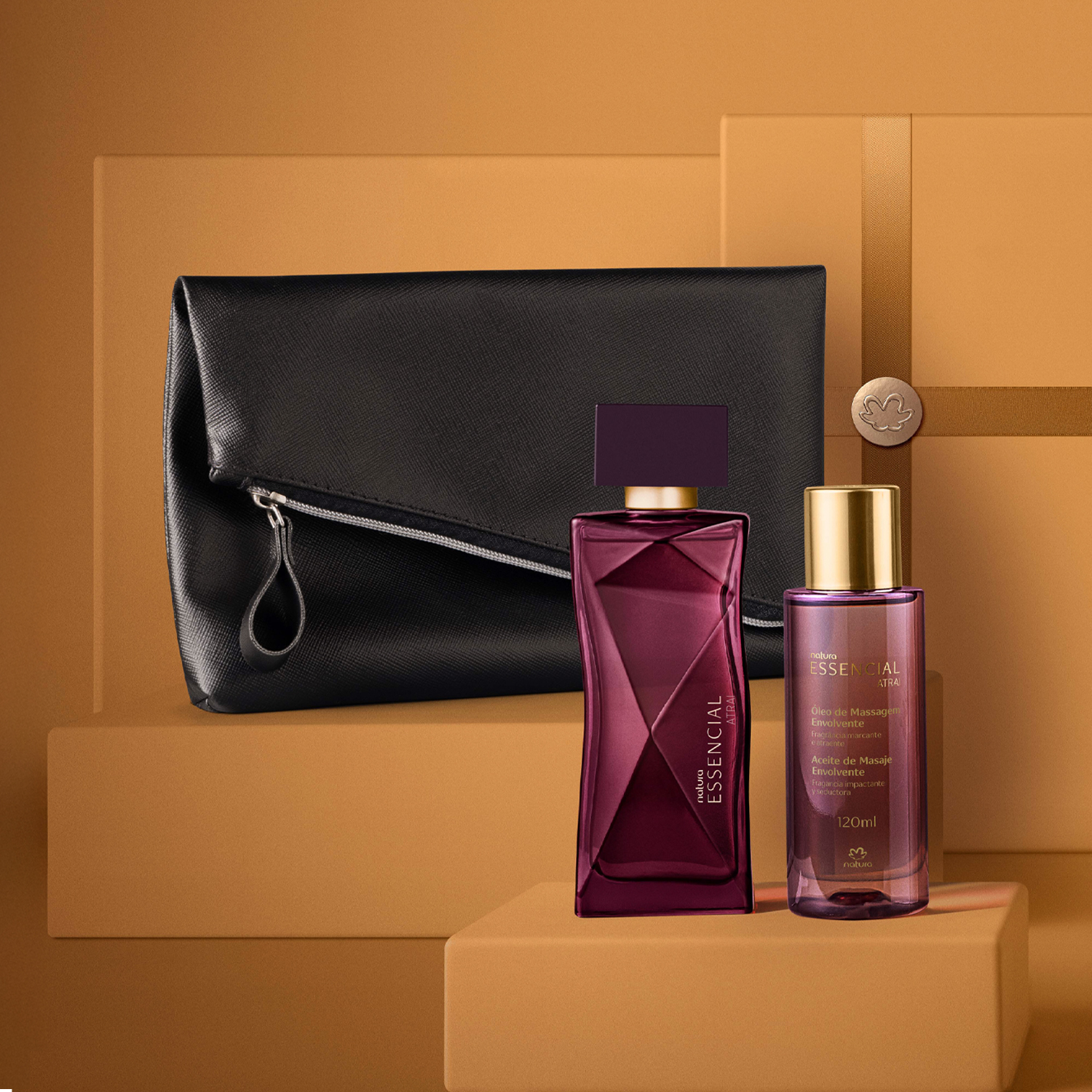 Presente Natura Essencial Atrai Feminino com Acessório (3 produtos)