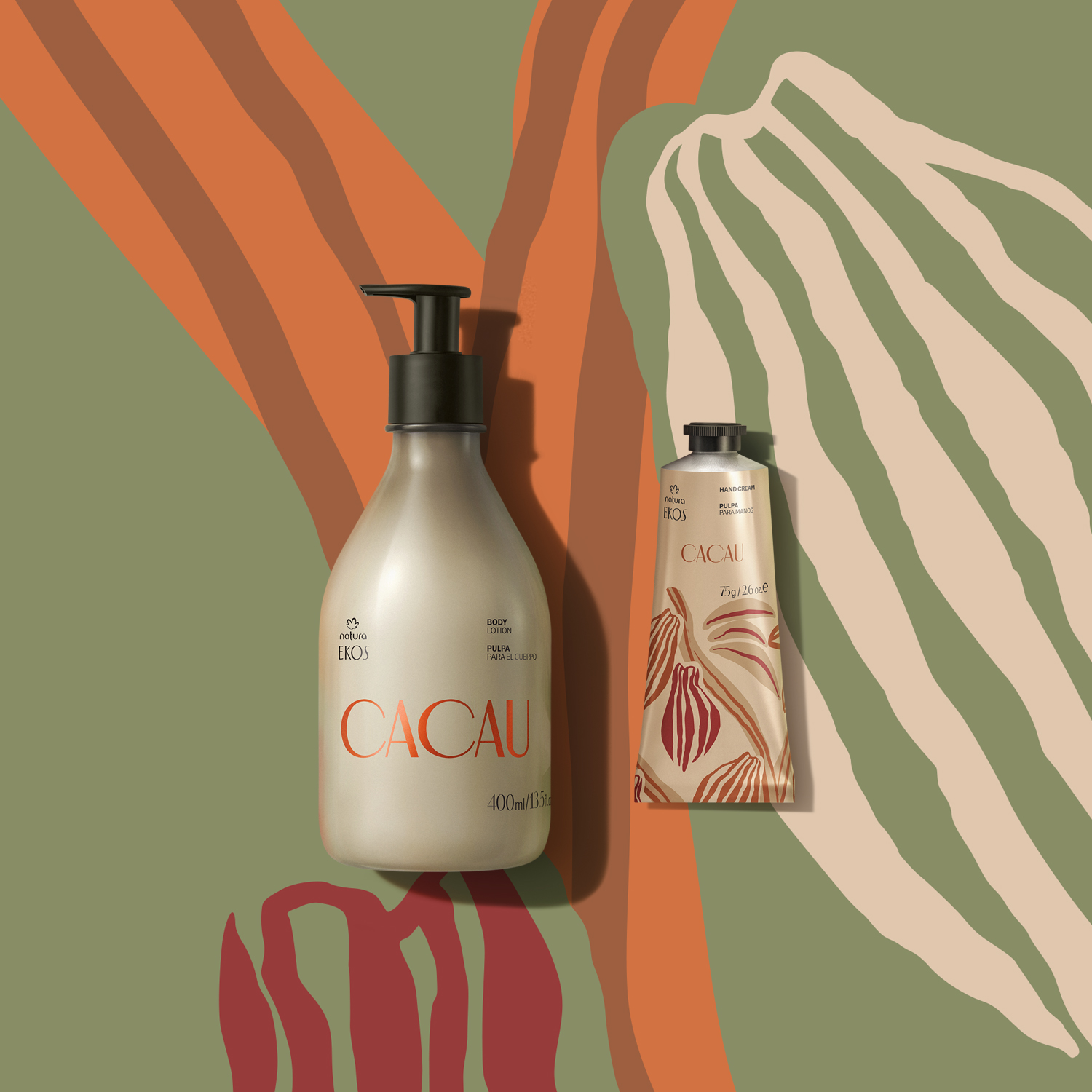 Kit Ekos Cacau Hidratante Corpo e Mãos (2 produtos)