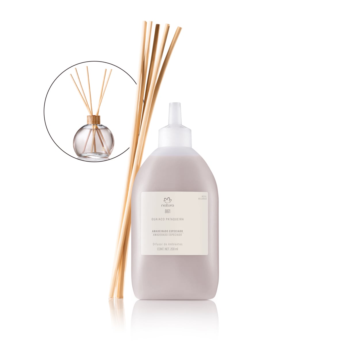 Refil Difusor Natura 861 Guaiaco Pataqueira 200 ml