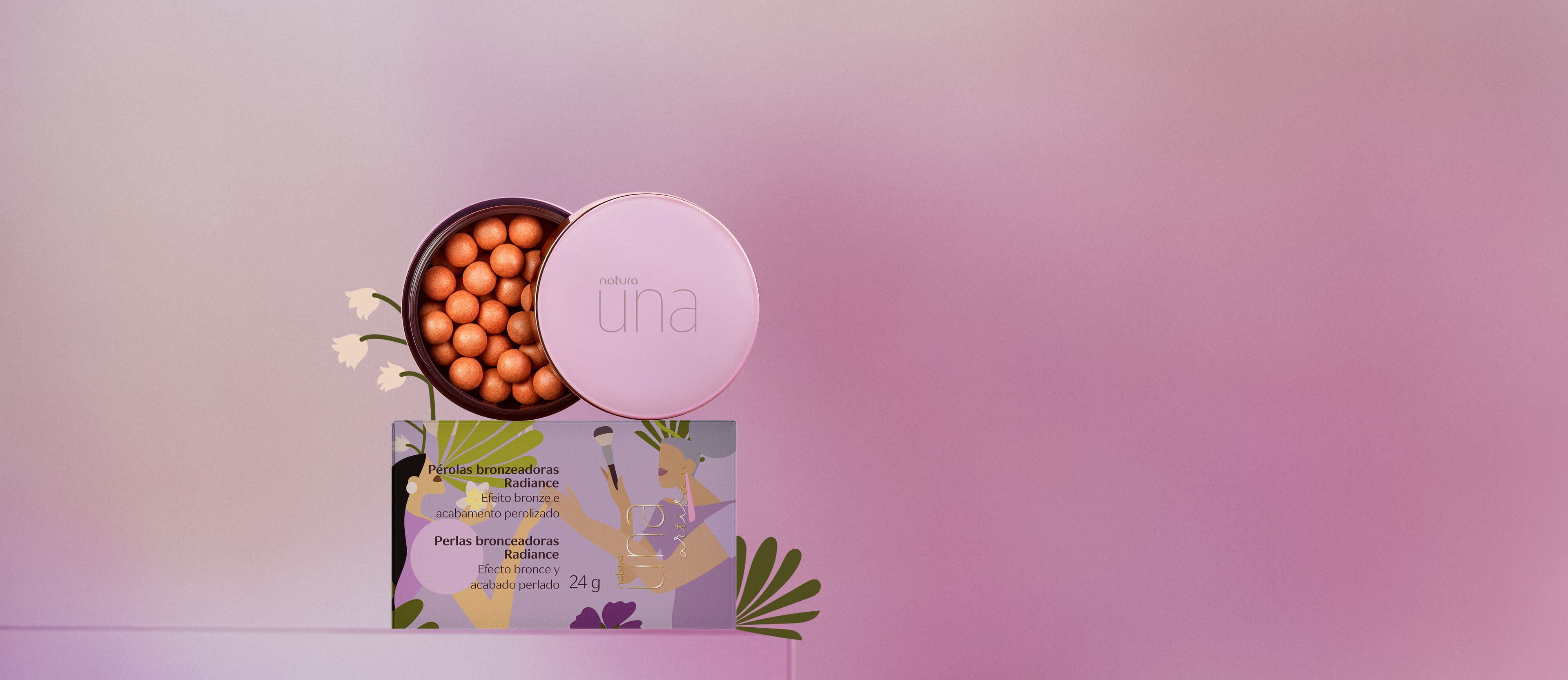 Blush Pérolas Bronzeadoras Radiance Una