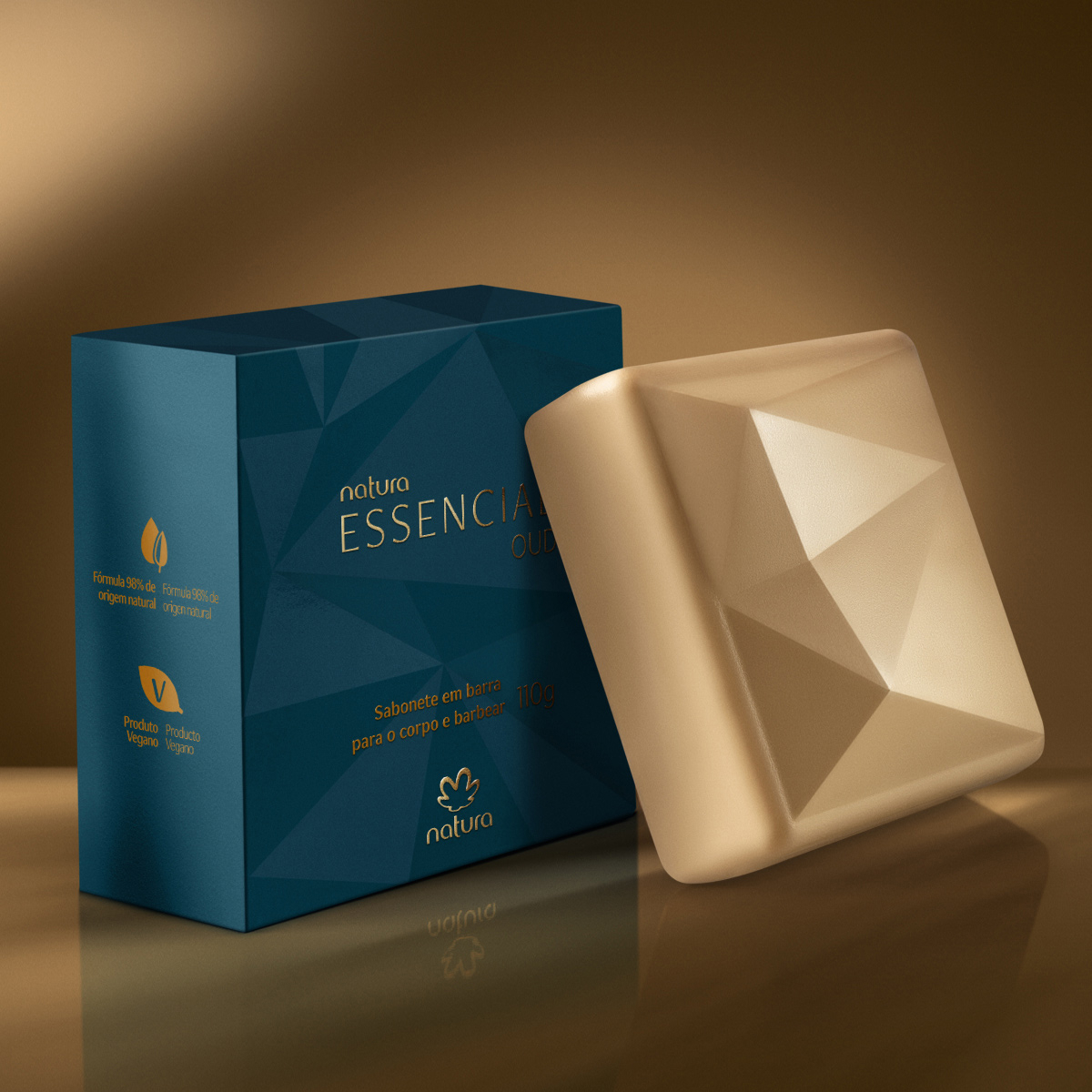 Sabonete em Barra para o Corpo e Barbear Essencial Oud  110 g