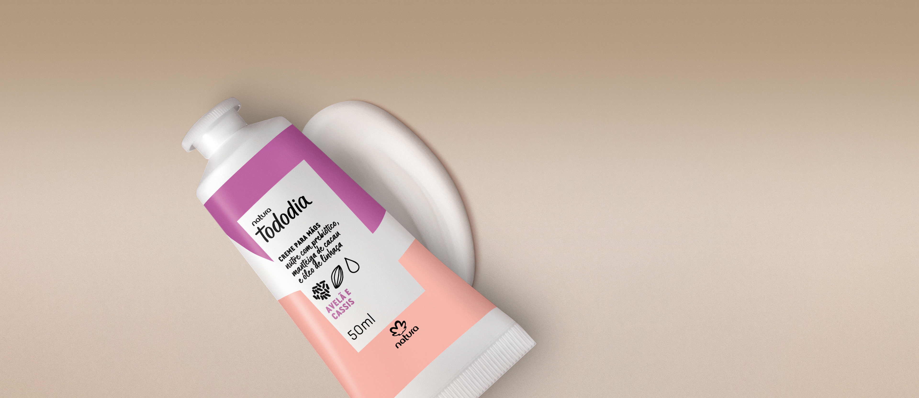 Creme Nutritivo para Mãos Tododia Avelã e Cassis
