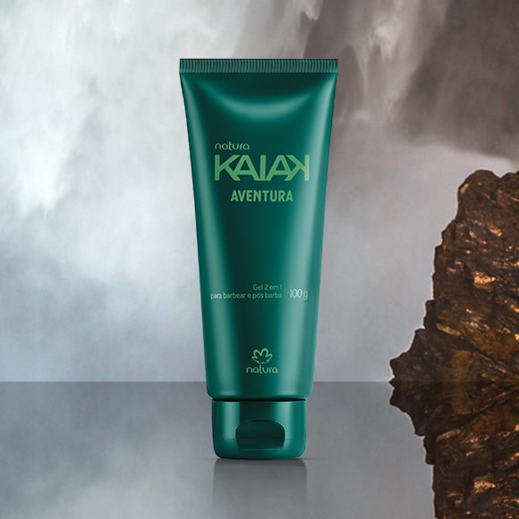 Gel 2 em 1 para barbear e pós barba Kaiak Aventura