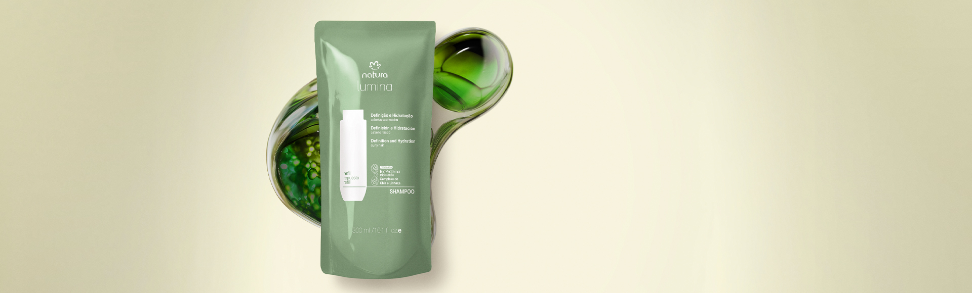 Refil Shampoo Cremoso para Definição e Hidratação de Cabelos Cacheados