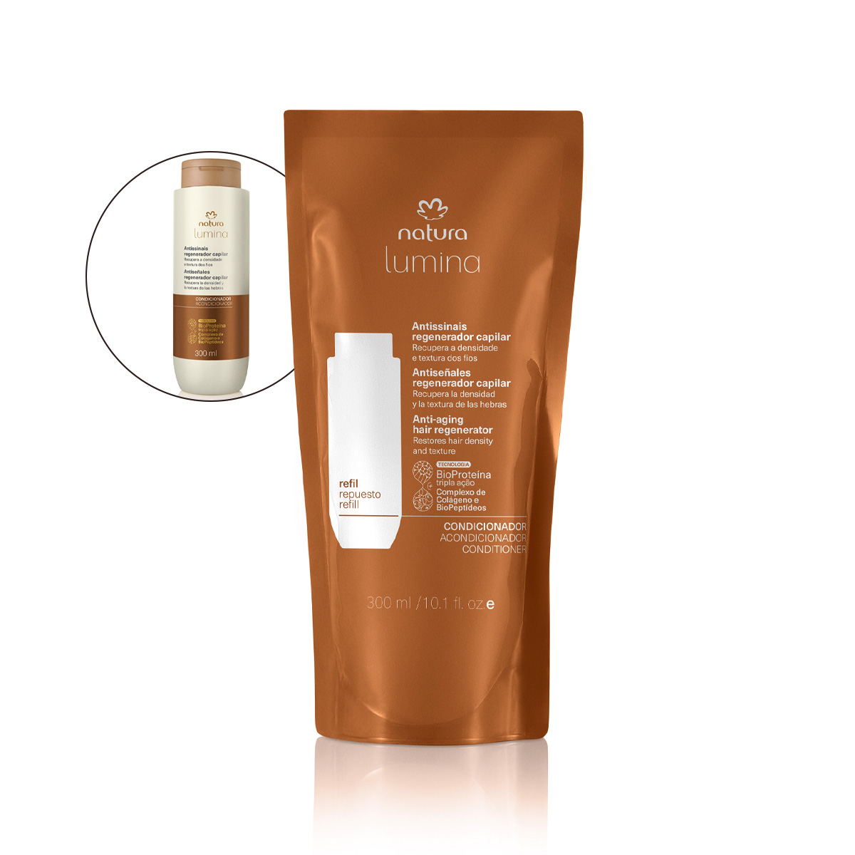 Refil Condicionador Antissinais Regenerador Capilar Lumina