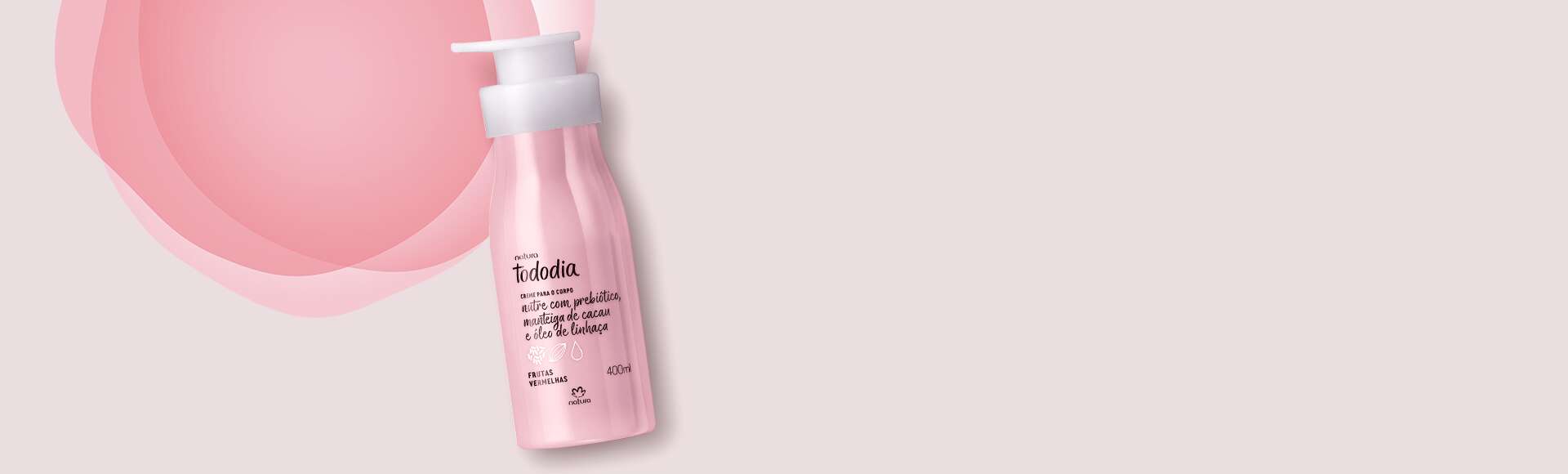 Creme Desodorante Nutritivo Para o Corpo Tododia Frutas Vermelhas