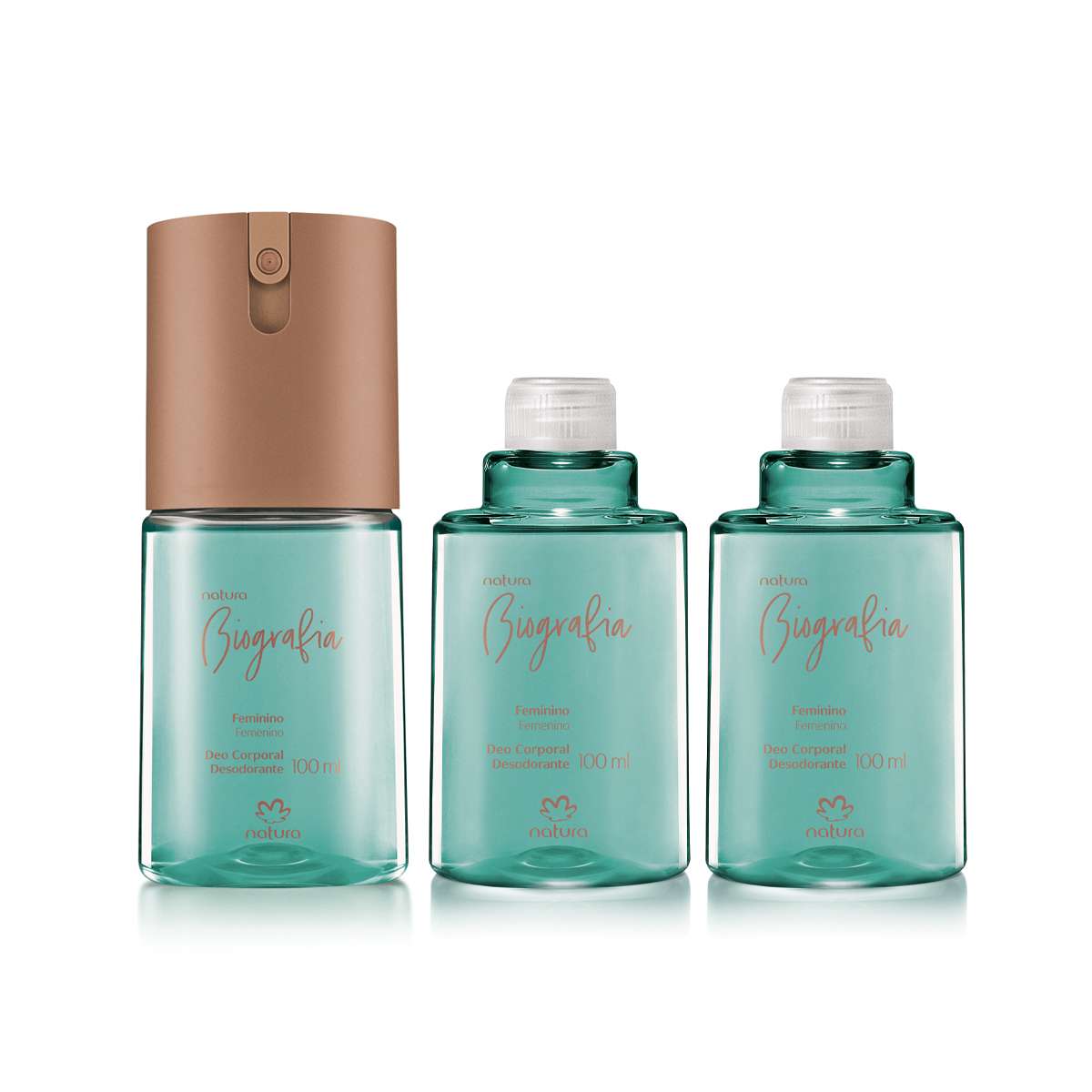 Kit Desodorante Corporal Biografia Feminino (3 produtos)