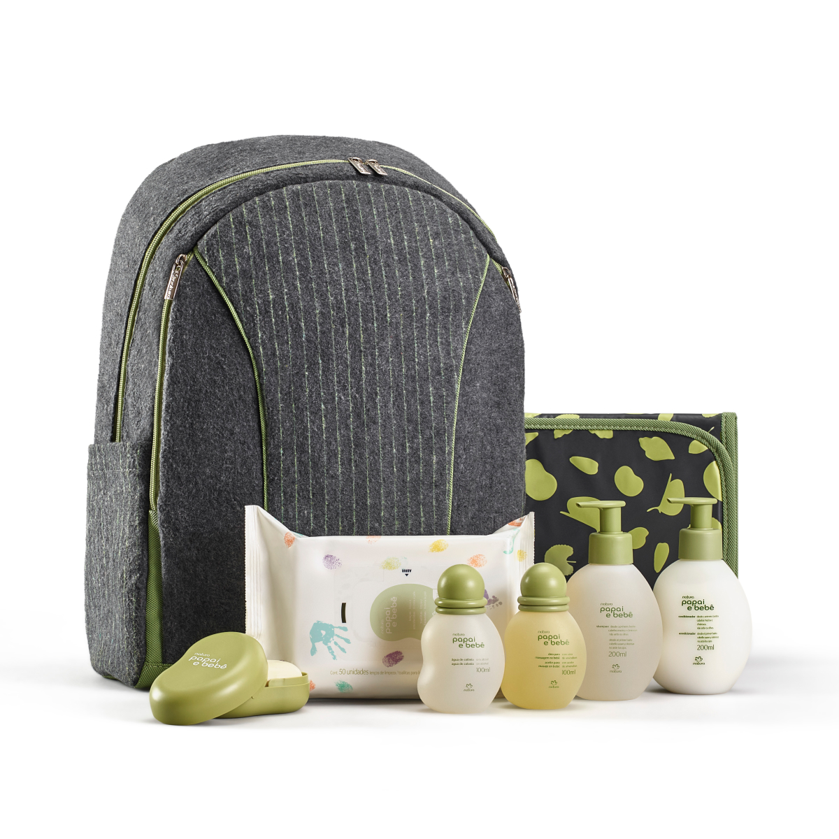 Conjunto Papai e Bebê com Mochila