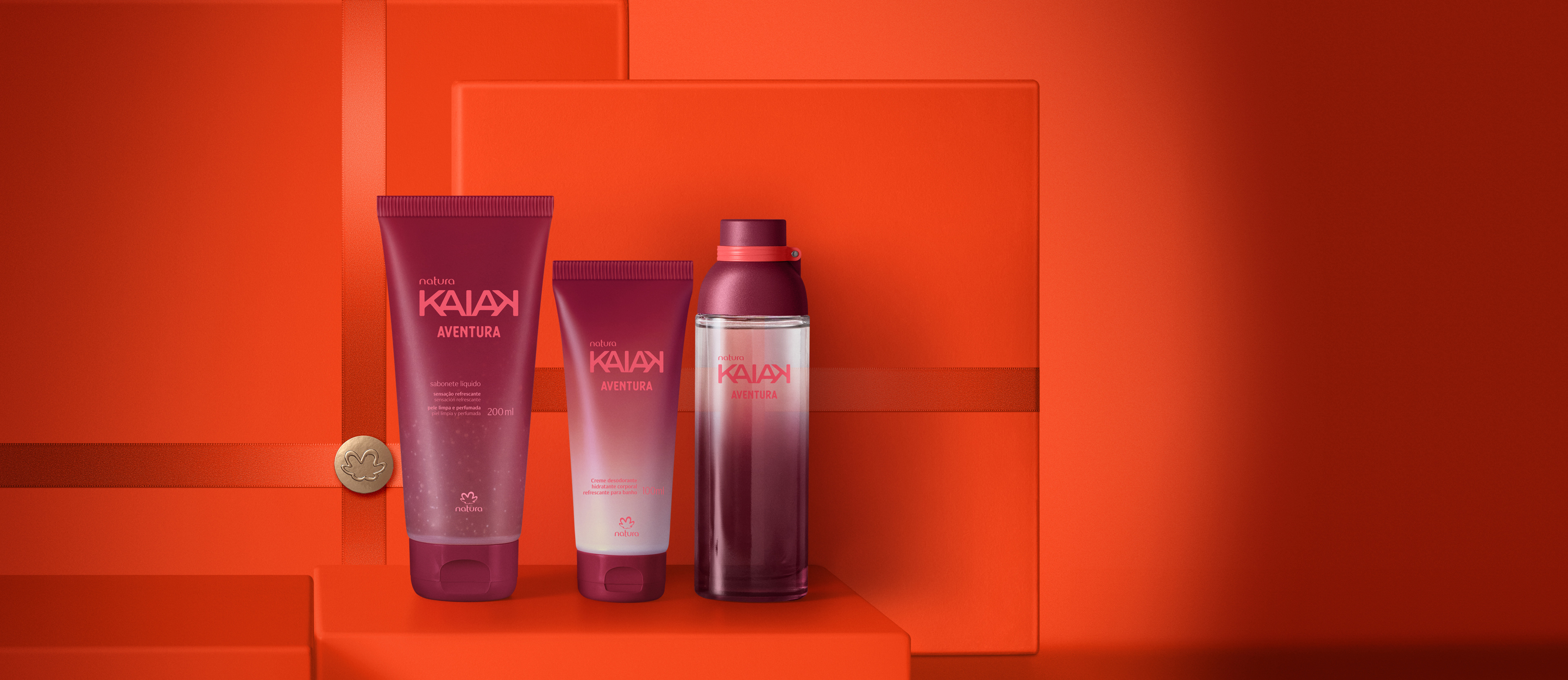 Presente Natura Kaiak Aventura Feminino (3 produtos)