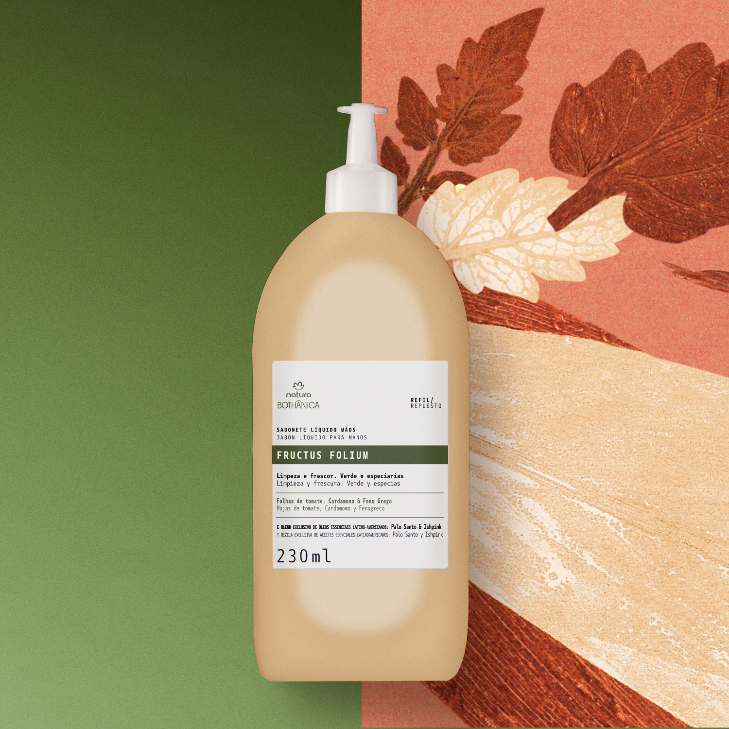 Refil Sabonete Líquido Mãos Bothânica Fructus Folium 230 ml