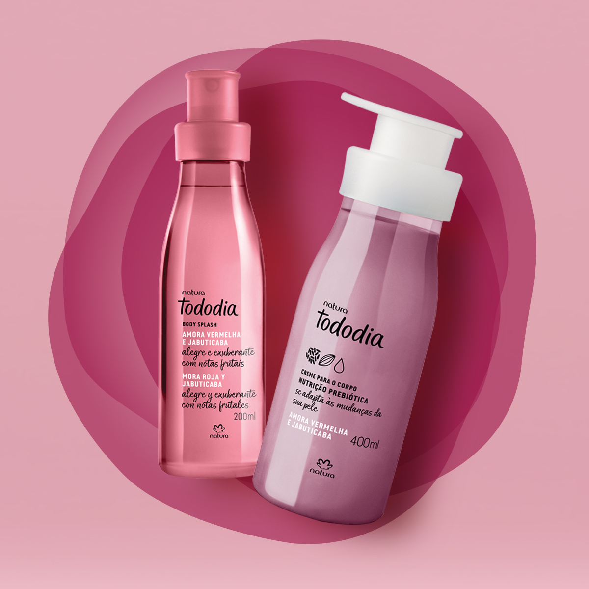 Kit Tododia Amora Vermelha e Jabuticaba com Hidratante e Body Splash (2 produtos)