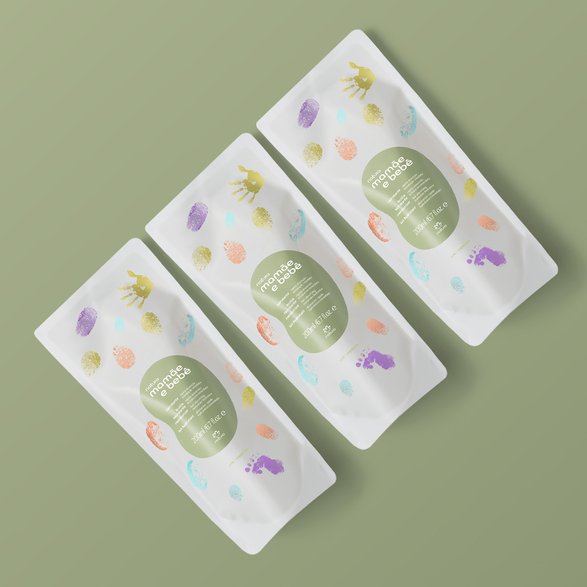 Kit Trio de Refis Hidratante Mamãe e Bebê