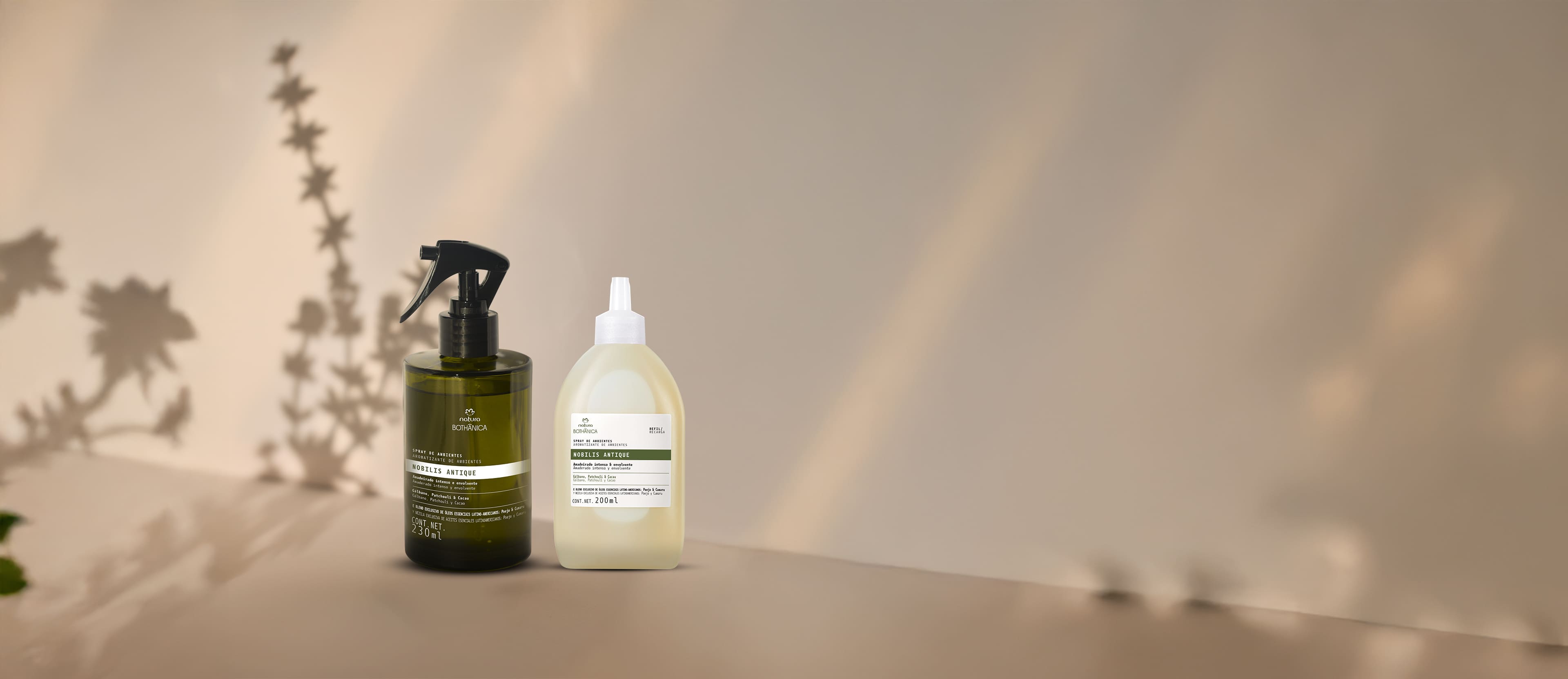 Kit Bothânica Spray para Ambientes Nobilis Antique e Refil (2 produtos)
