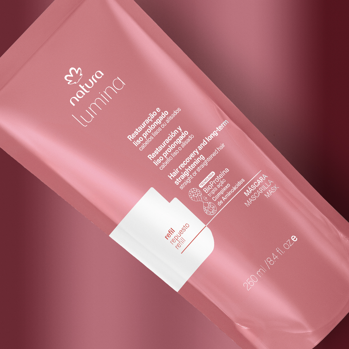 Refil Máscara Lumina Restauradora para Restauração e Liso Prolongado