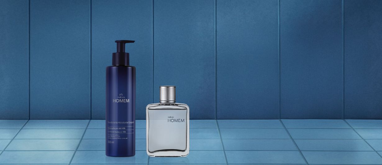 Kit Desodorante Colônia e Desodorante Hidratante Corporal Natura Homem (2 produtos)