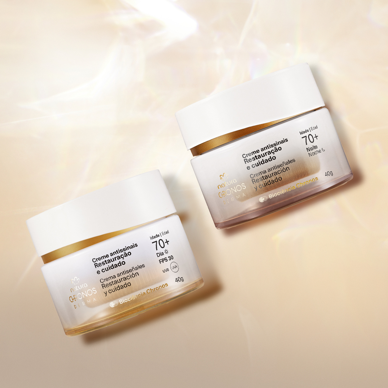 Kit Dupla Antissinais 70+ Chronos Derma (2 produtos)