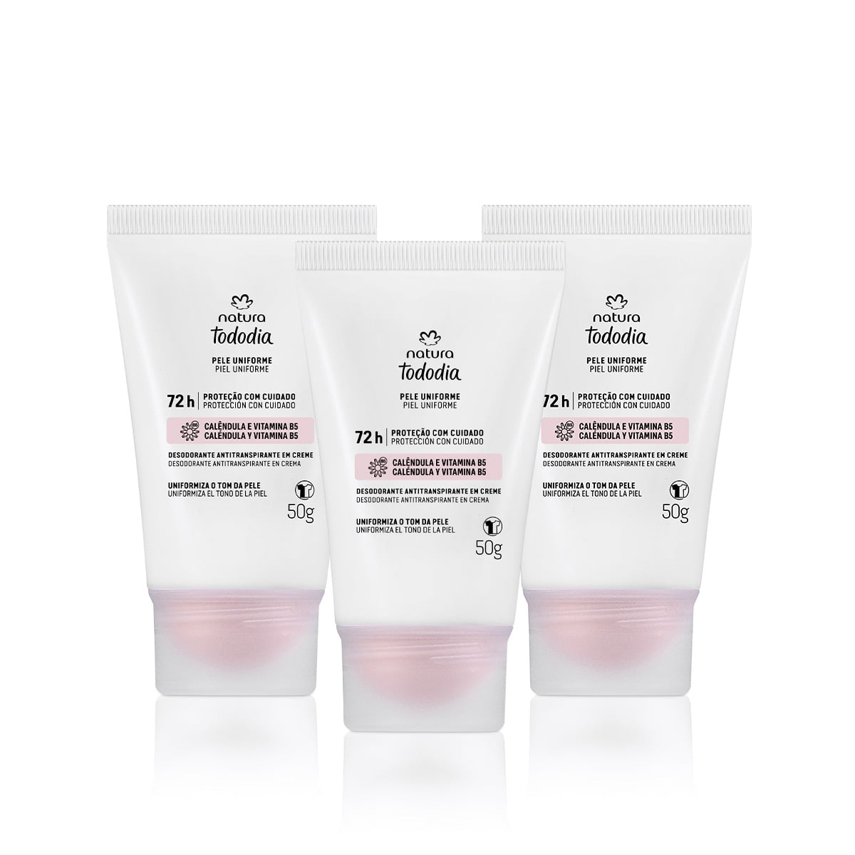 Kit Desodorante em Creme Tododia Leite de Algodão (3 produtos)