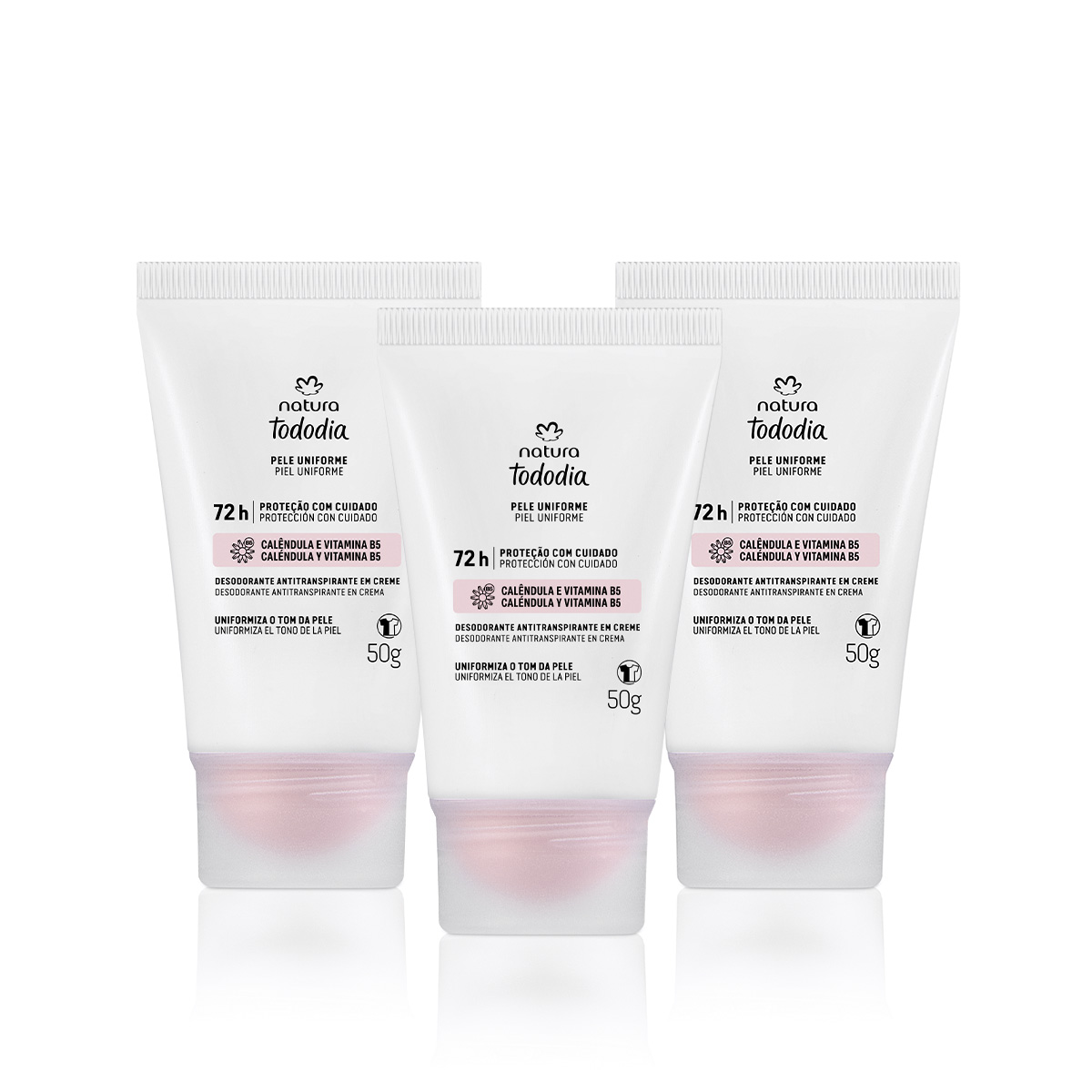 Kit Desodorante em Creme Tododia Pele Uniforme (3 produtos)