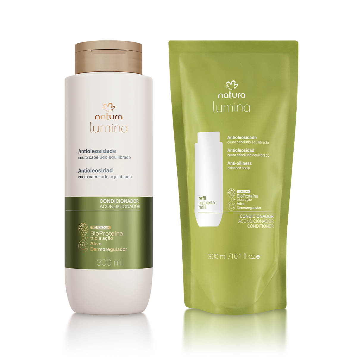 Kit Condicionador com Refil Lumina Antioleosidade