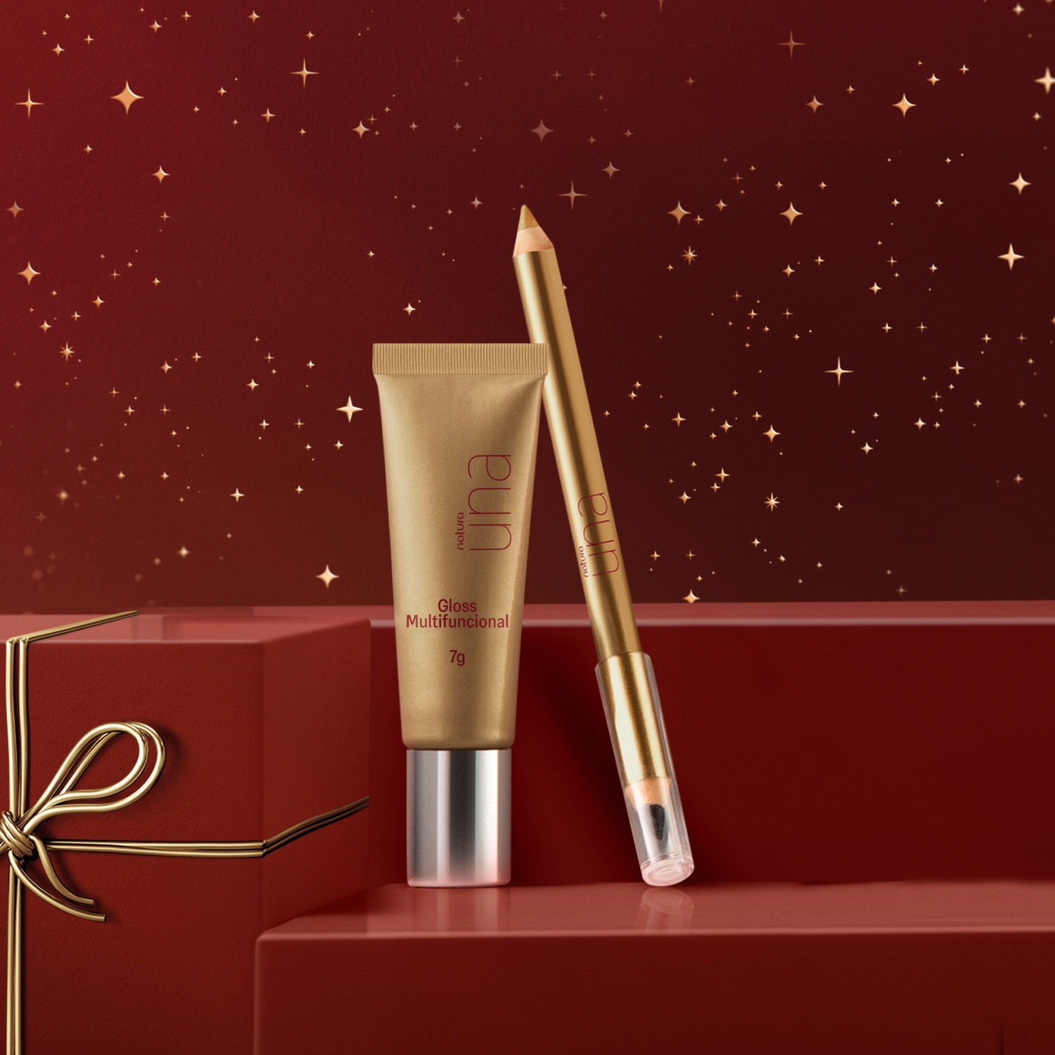 Presente Natura Una Celebrar Olhos e Boca (2 produtos)