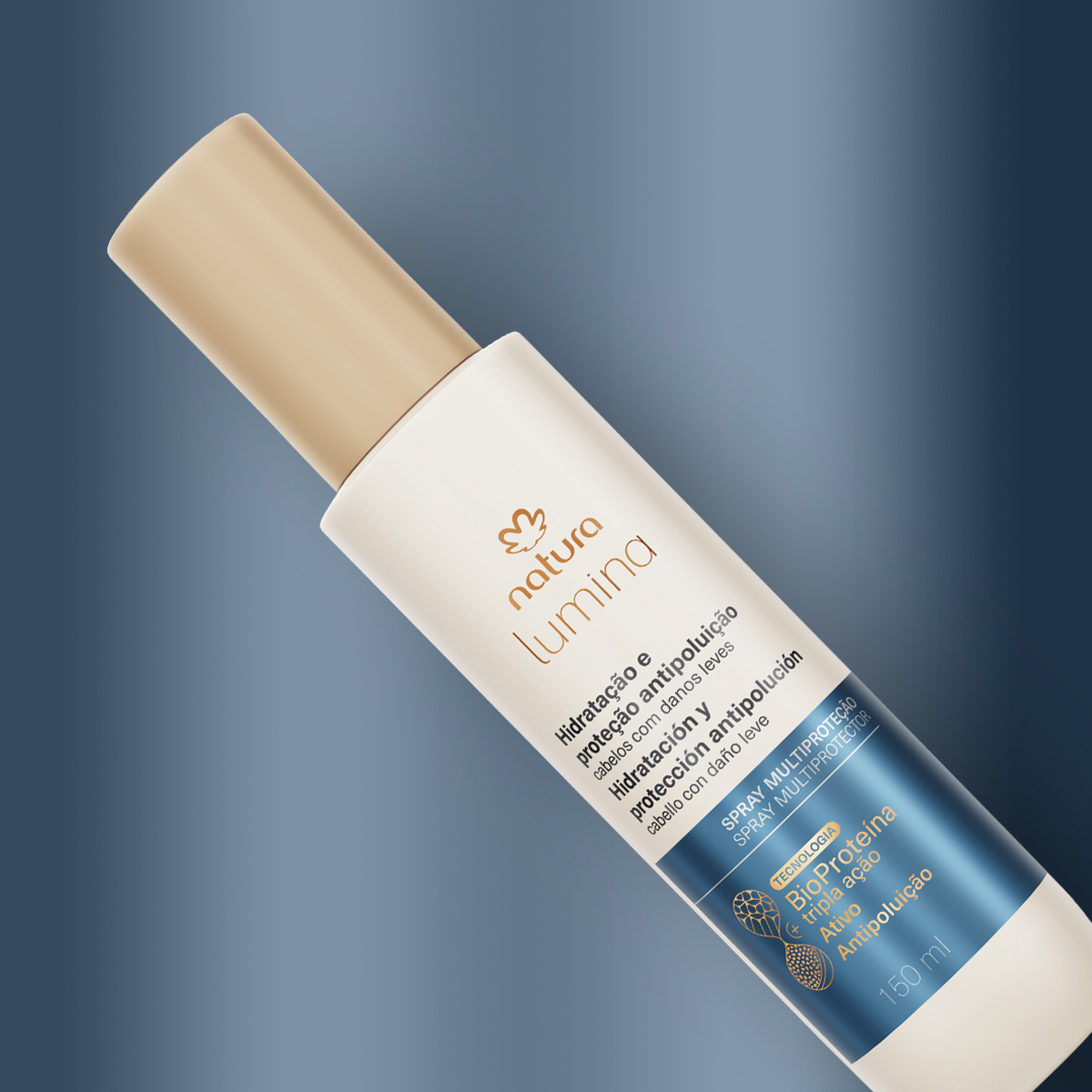 Spray de Pentear Lumina para Hidratação e Proteção Antipoluição