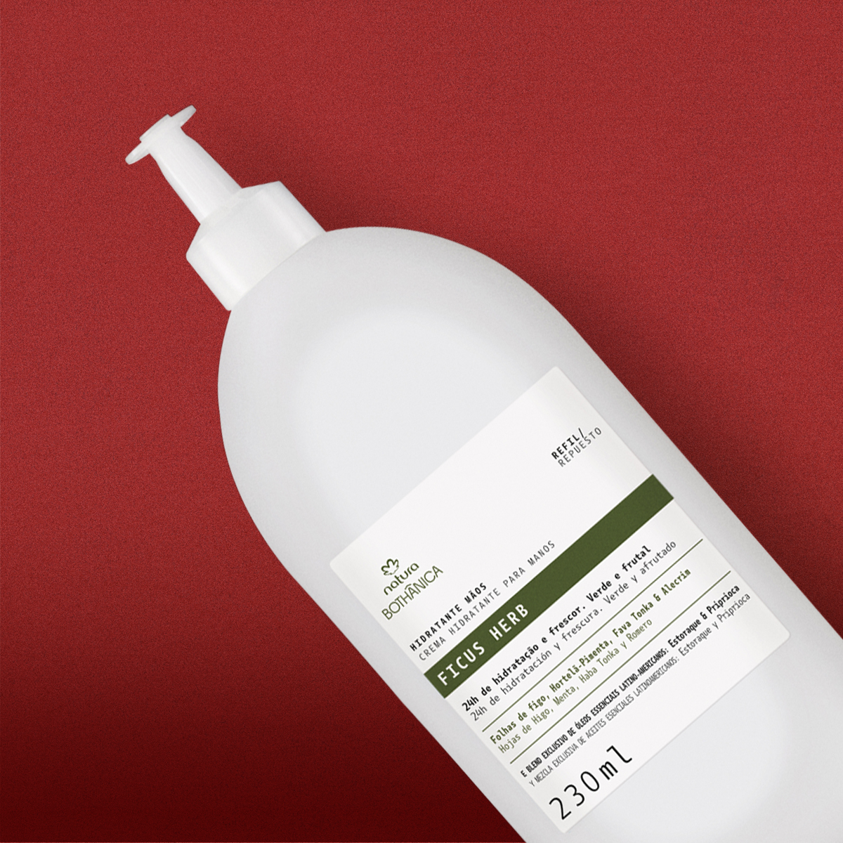 Refil Hidratante Mãos Bothânica Ficus Herb 230 ml