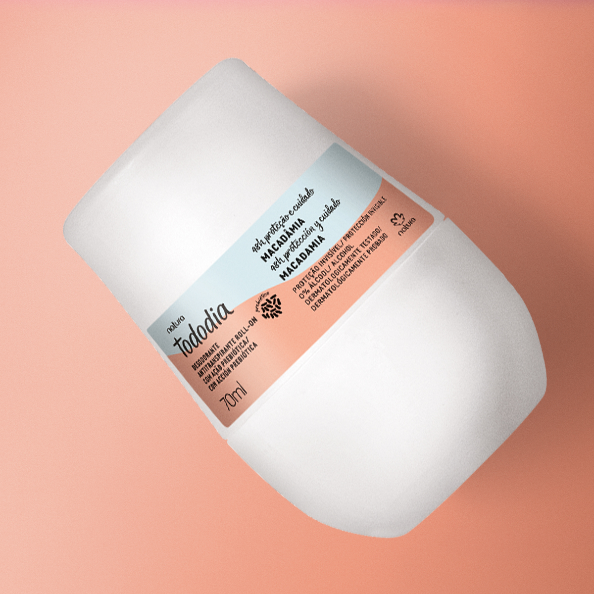 Desodorante Antitranspirante Roll-on Tododia Macadâmia