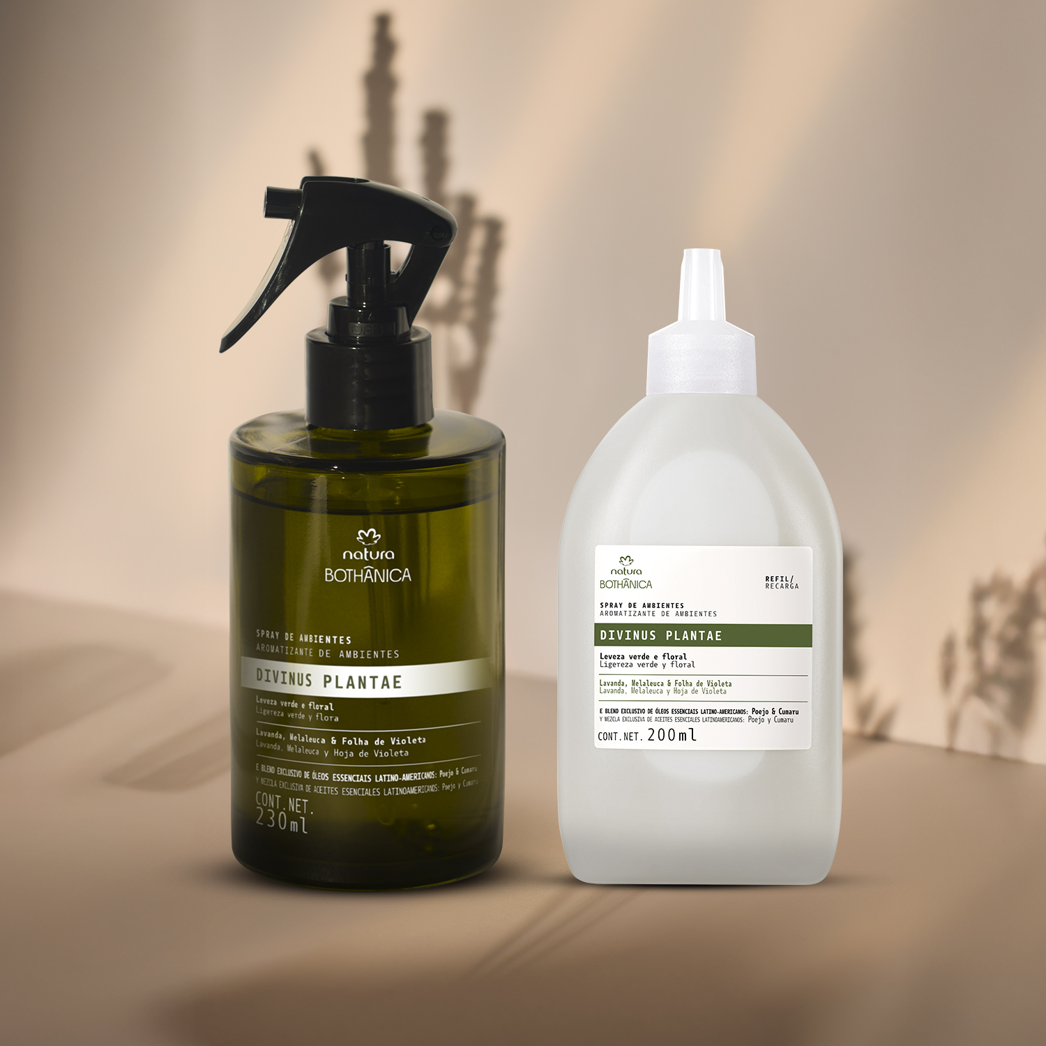 Kit Bothânica Spray para Ambientes Divinus Plantae e Refil (2 produtos)