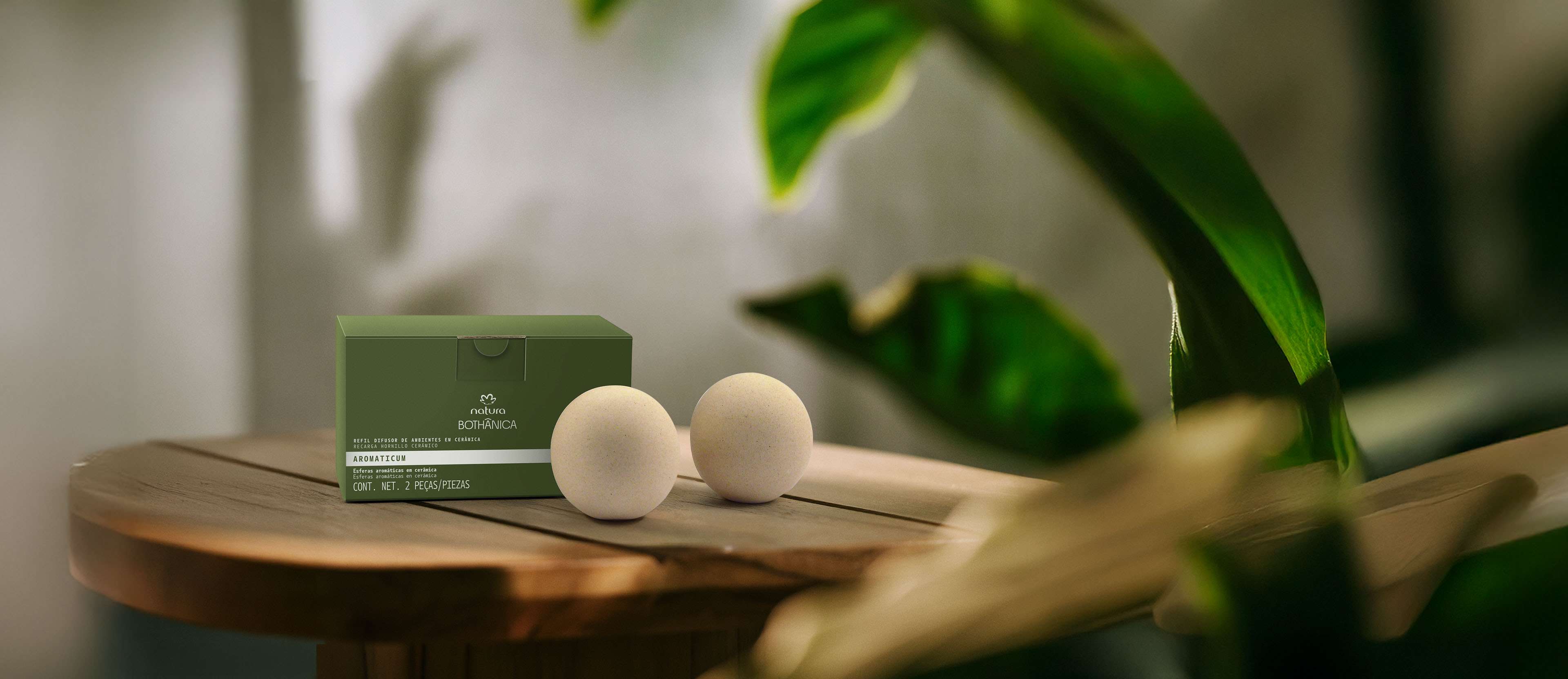 Refil Difusor de Ambientes em Cerâmica Bothânica 2 esferas