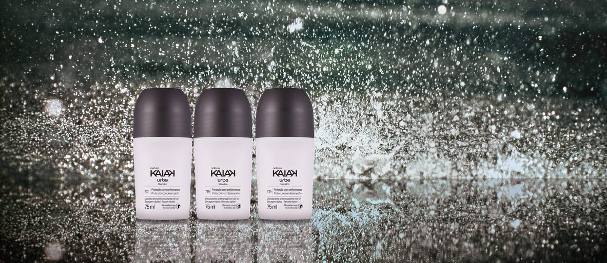 Kit Desodorante Antitranspirante Roll-on Kaiak Urbe Masculino (3 unidades)