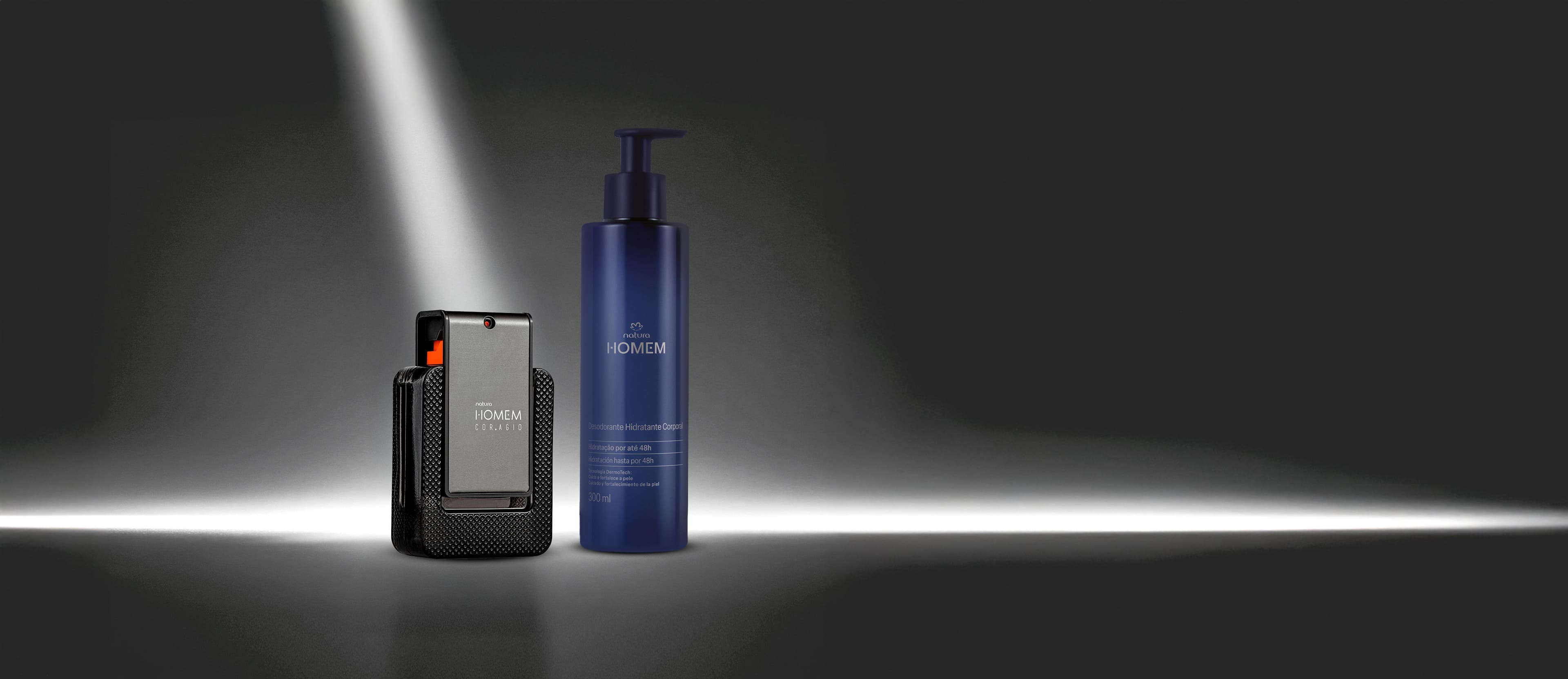 Kit Natura Homem Corag.io com Hidratante (2 produtos)