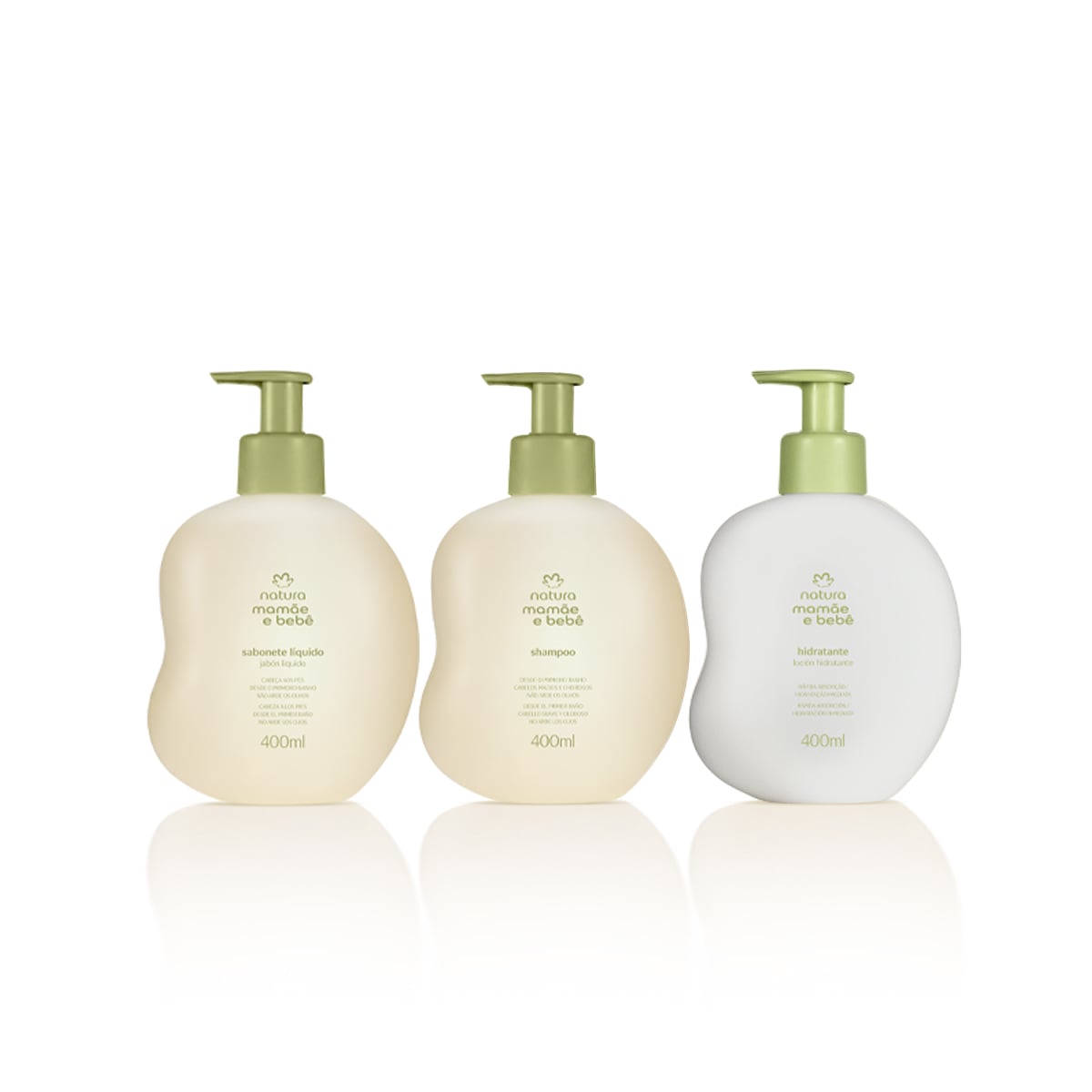 Kit Mamãe Bebê Shampoo + Sabonete Líquido + Hidratante (3 produtos)