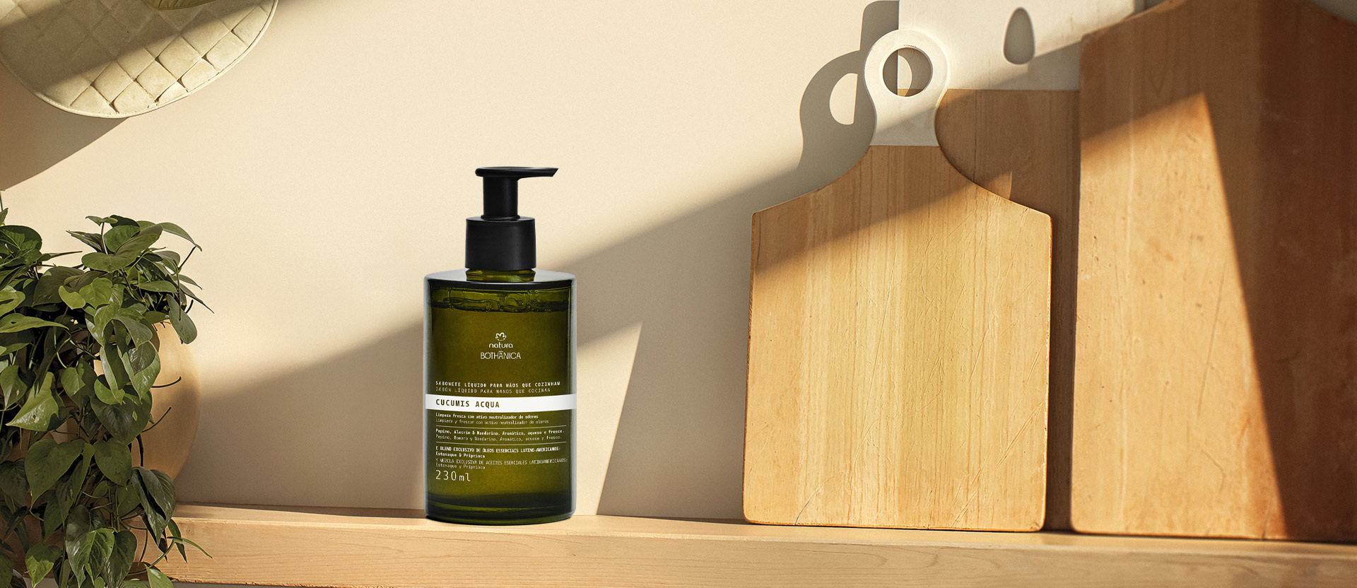 Sabonete Líquido para Mãos que Cozinham Bothânica Cucumis Acqua