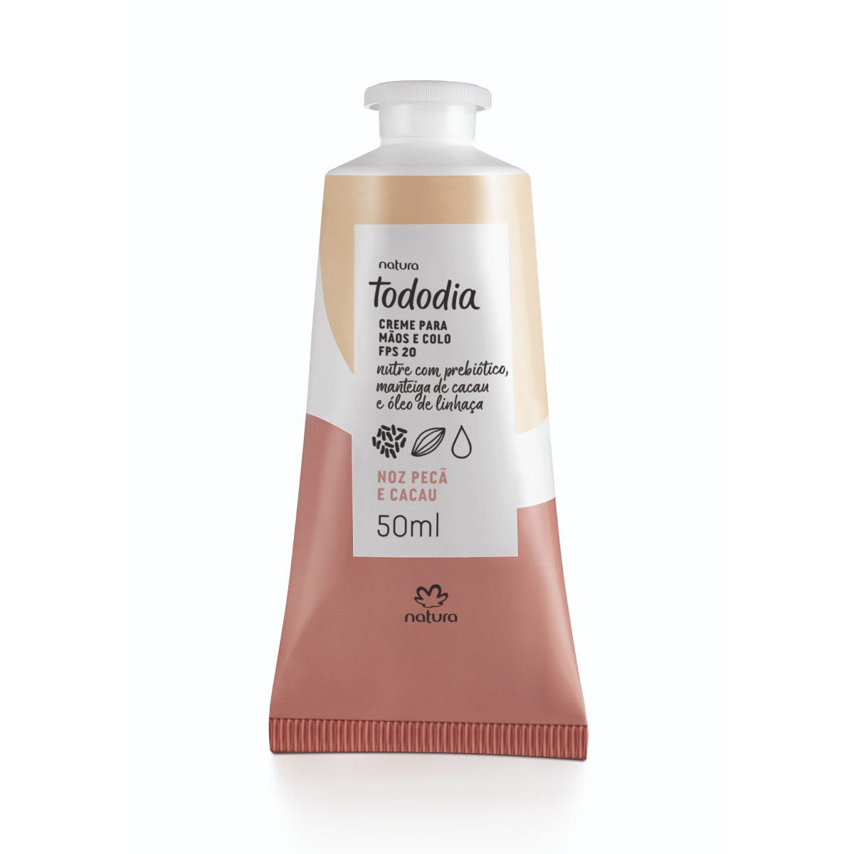 Creme Nutritivo para as Mãos Tododia Noz Pecã e Cacau FPS 20