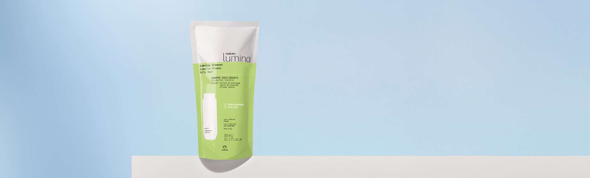 Refil Shampoo Equilibrante para Cabelos Oleosos Lumina