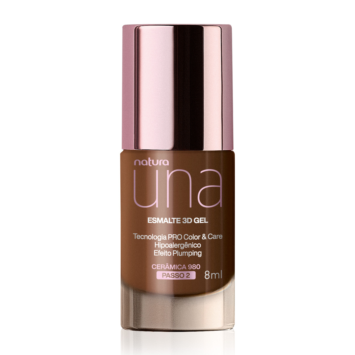 Esmalte 3D Gel Una 8 ml - Cerâmica 980