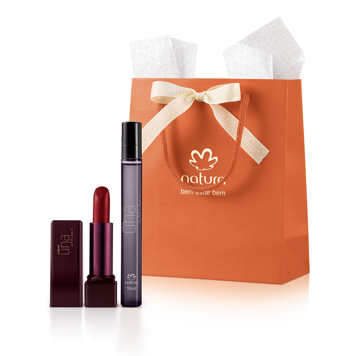 Presente Natura Una Artisan Deo Parfum e Batom (2 produtos)