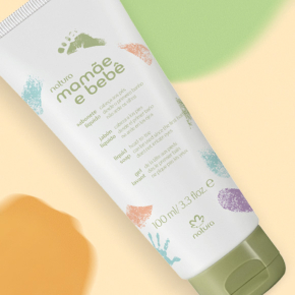 Sabonete Líquido da Cabeça aos Pés Mamãe e Bebê 100 ml